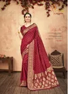 Red Colour Latest Designer Fancy Wedding Wear Heavy Printed Banarasi Silk Sarees Collection 2001